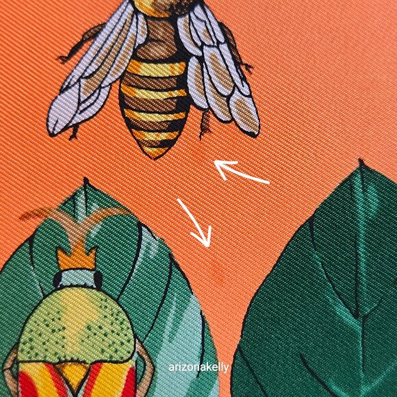 Rare Echo Silk Bug Scarf Insect Beetle Scarf Entomology Hand Rolled - Picture 10 of 16